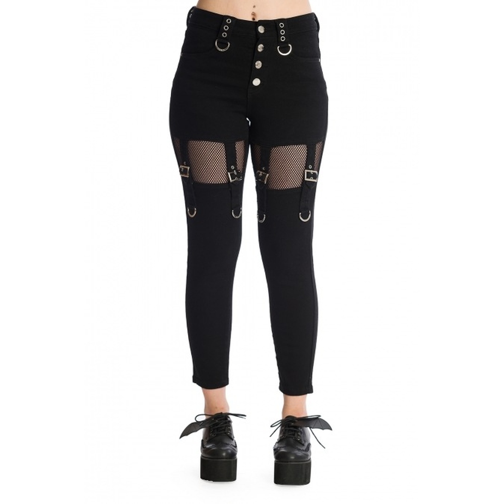 Banned - ETHERA Pantalon coupe slim - Noir